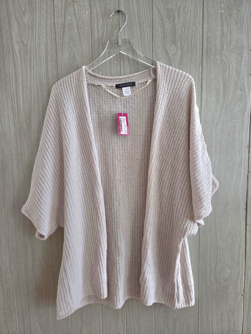 NWT Vince Camuto Light Weight Chenille Knit Topper Super Soft Cardigan Sweater